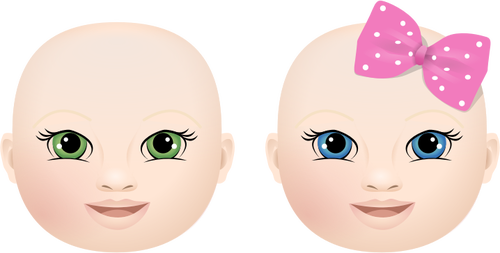 Happy babies vector image