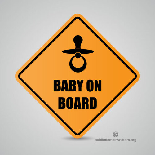 Download Baby on board vector sign | Public domain vectors