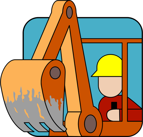 Traktorgrävare operatör