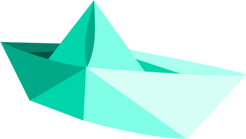 Vector illustration of paper boat