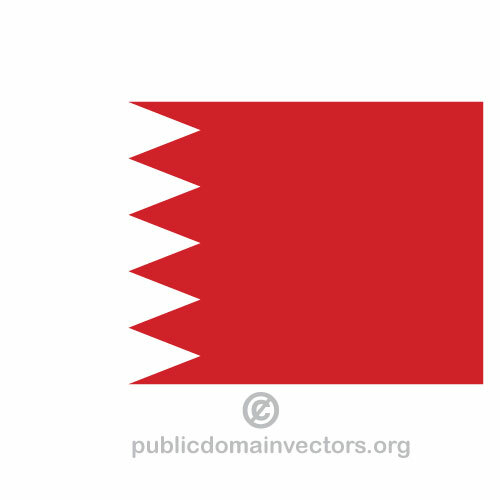 Bahrain vector flag