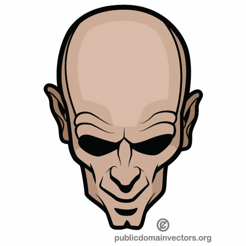 Clip-art vector cabeça careca