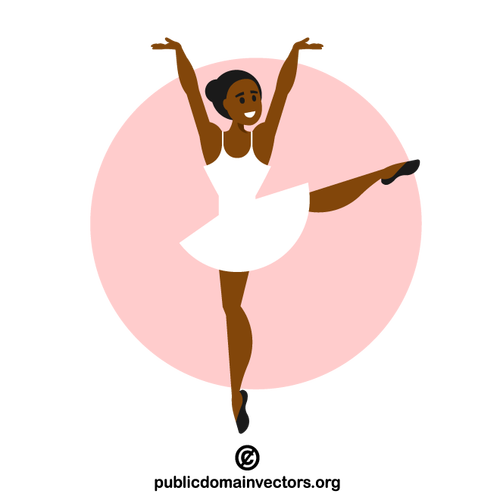 Чернокожая девушка балерина