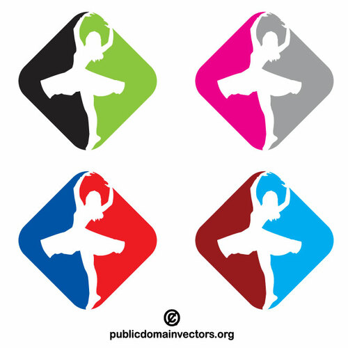 Ballet school class logo