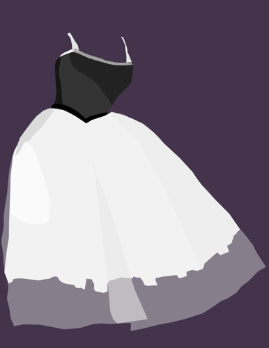 Dessin vectoriel de robe Ballet