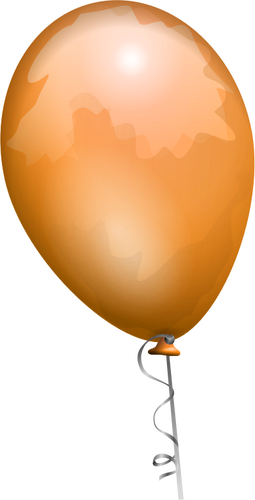 Obrázek oranžový lesklý balónek s odstíny