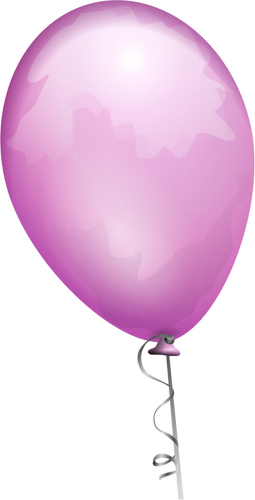 Imaginea vectorială balon purpurie pe un şir de decorat