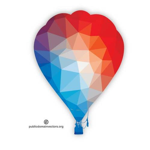 Färgade luftballong