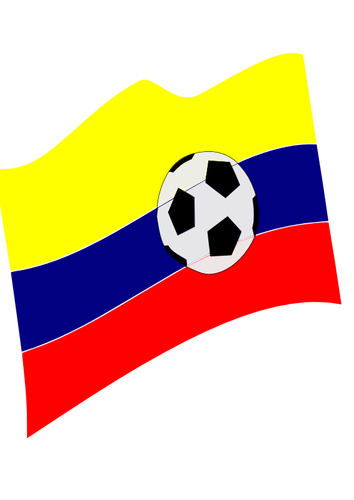 Image vectorielle de mis à jour le drapeau de la Colombie