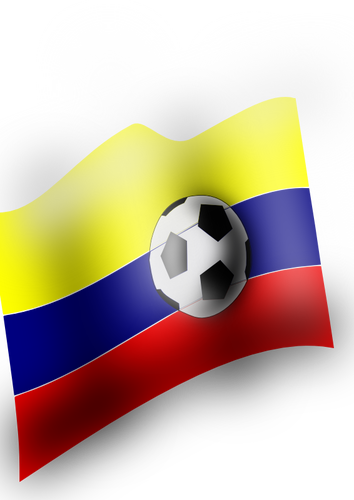 哥伦比亚国旗矢量剪贴画