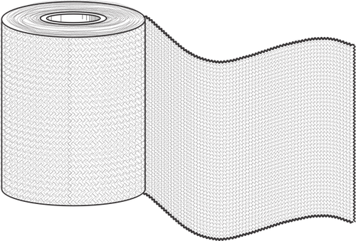 Illustration vectorielle de bandage médical ruban