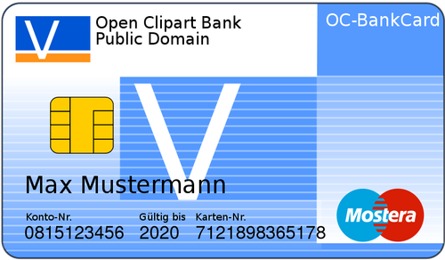 בתמונה וקטורית כרטיס אשראי