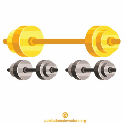 Barbell and dumbbells