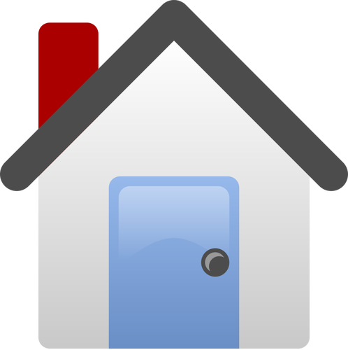 Simple house vector clip art