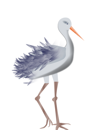 Young stork vector image