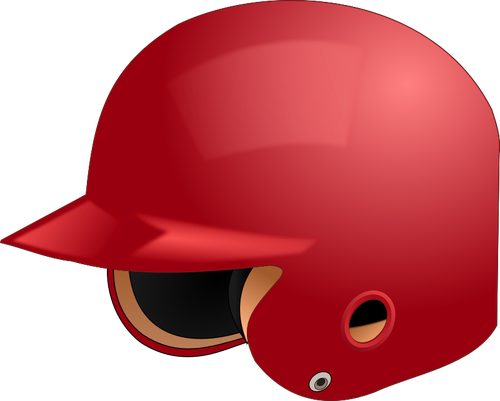बेसबॉल हेलमेट वेक्टर छवि
