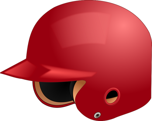 Baseball helmet vector image