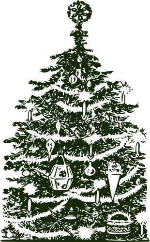 עץ חג המולד רטרו