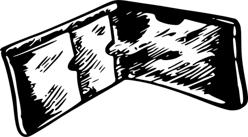 Portemonnee vector afbeelding