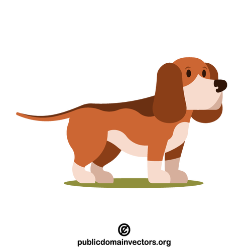 バセットハウンド犬のベクター画像
