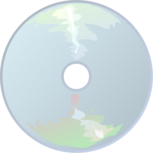 CD-pictogram met reflectie vector afbeelding