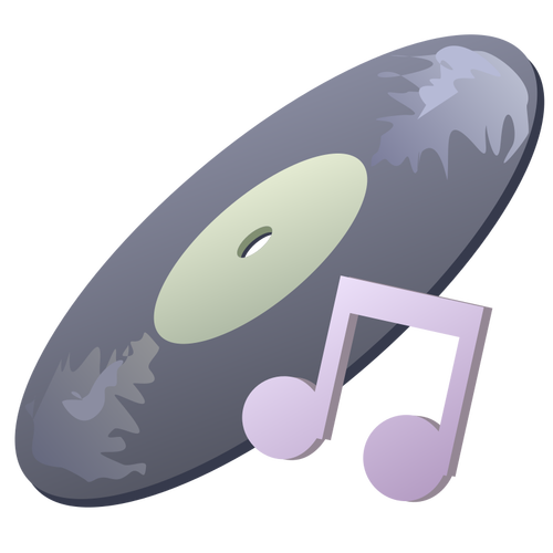 Vector de la imagen de íconos de la música