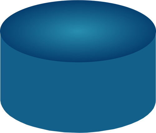 Blue disk drive capacity vector drawing