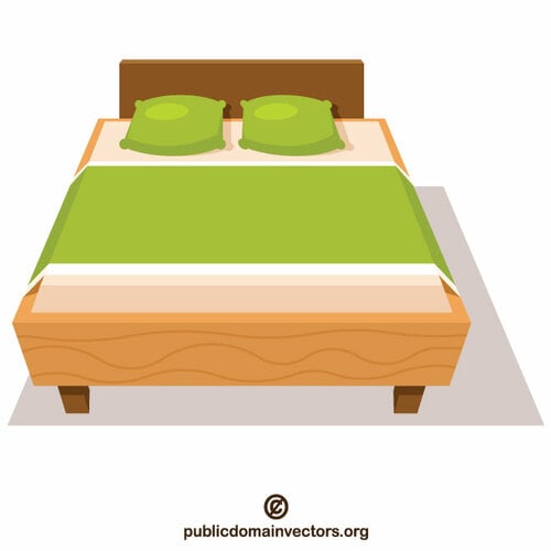 Bed 3D clip art