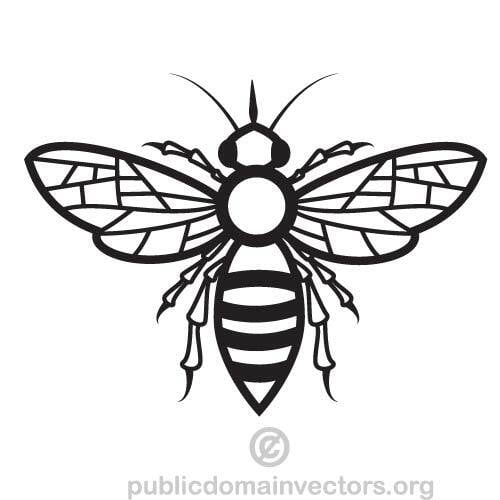 Векторное изображение пчелы