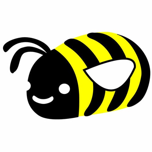 Bee tecknad Clip Art