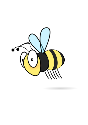 Ilustração em vetor de abelha de desenho animado
