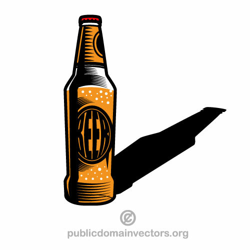 Botella de gráficos vectoriales de cerveza