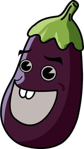 Vector clip art of eggplant