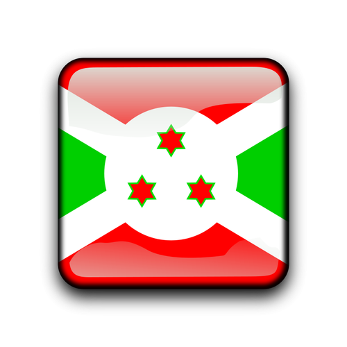 Флаг Бурунди кнопку вектор