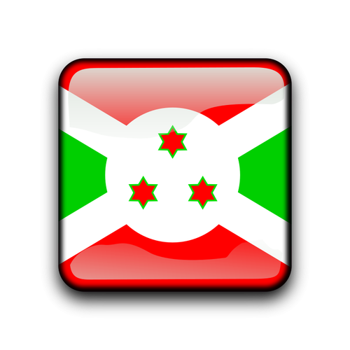 Burundi vlajka tlačítko vektor