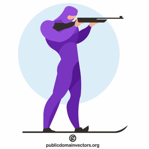 Biathlon athlete