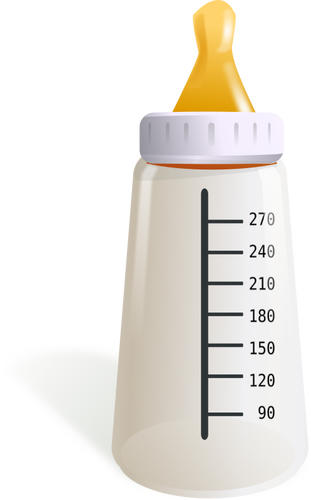 Download White Baby bottle | Public domain vectors