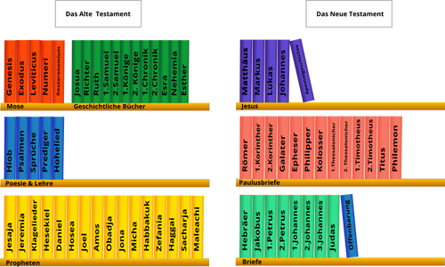 Bücher über Regale Vektorgrafik