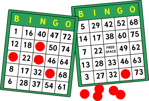 Bingo kaarten vector afbeelding