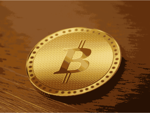 Bitcoin symbol vector image - Public domain vectors