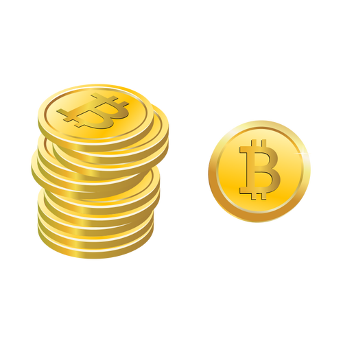 בתמונה וקטורית Bitcoins