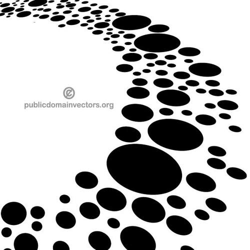 Black dots on white background