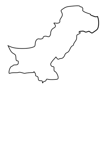 Mapa do Paquistão