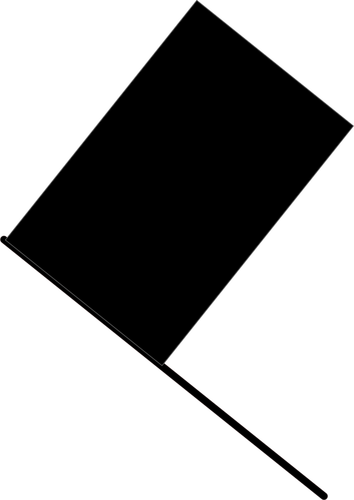 Drapelul negru clip artă vectoriale