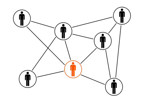 Graphiques de vecteur pour le réseau social hommes