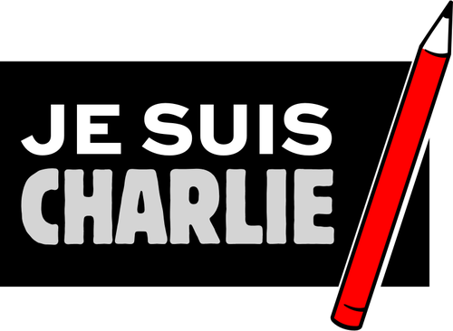 JE suis Charlie lebel vektor gambar