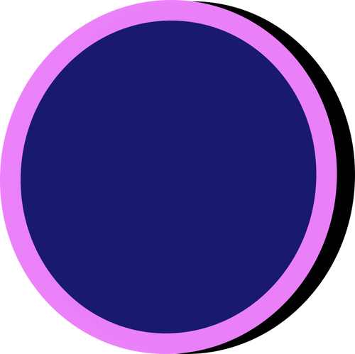 Blue and pink button