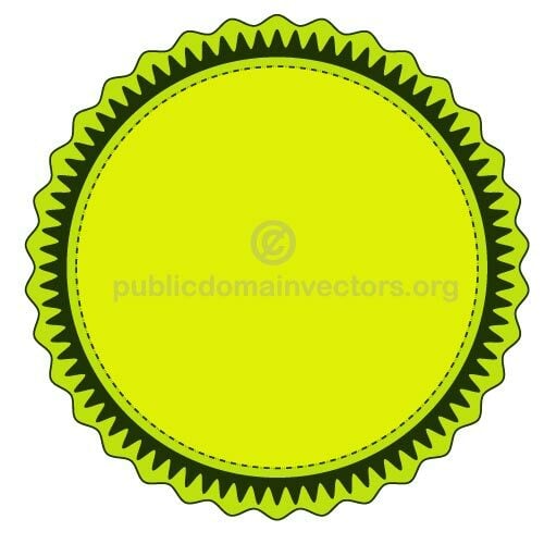 Lime green vector sticker