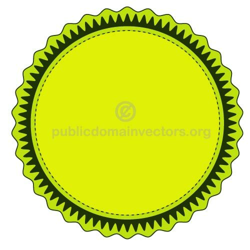 Lime green vector sticker