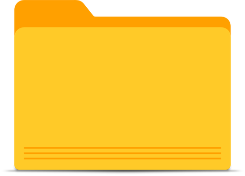 Blank yellow folder